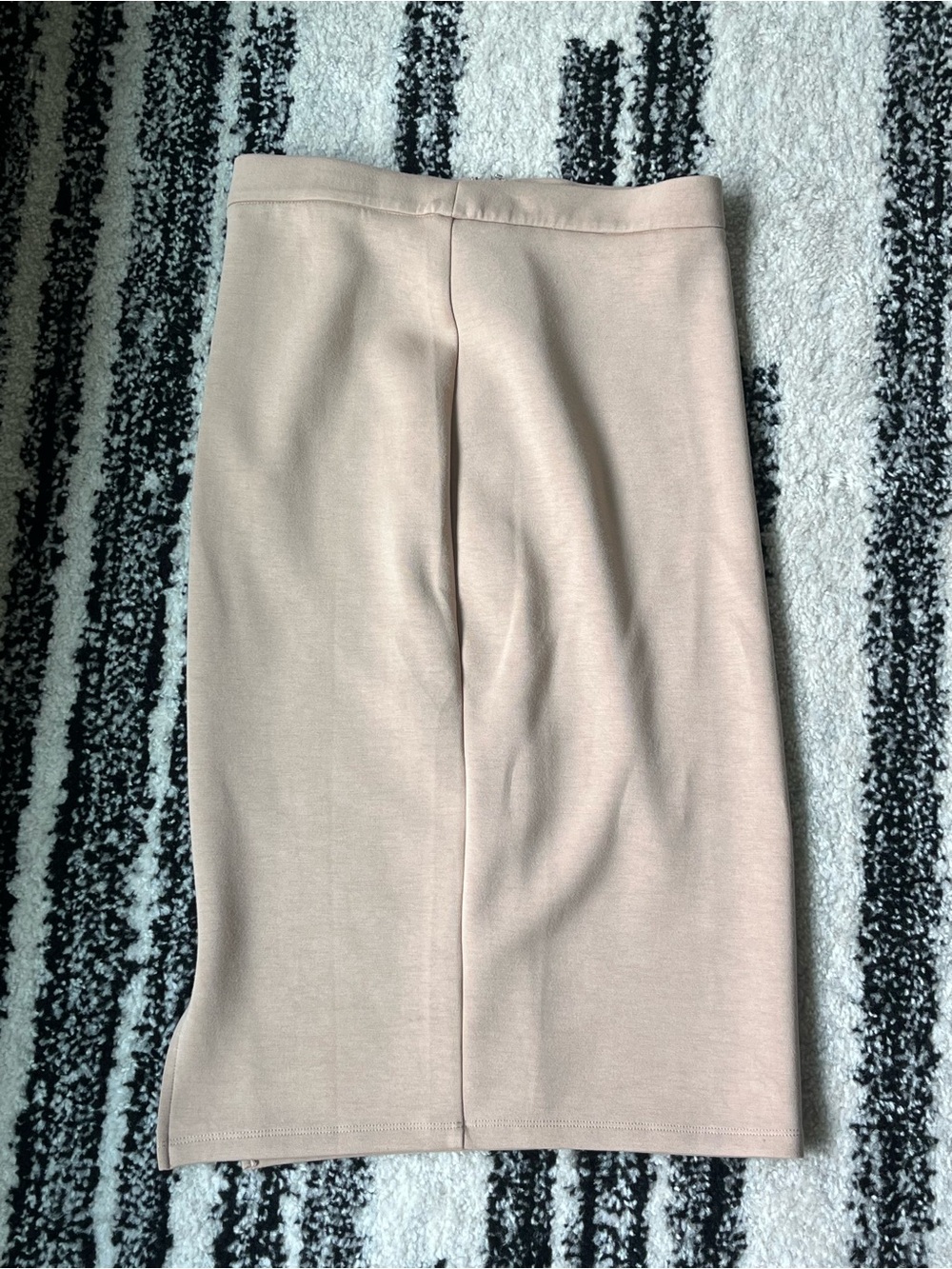 Vila Side Split Pencil Skirt Tan Beige